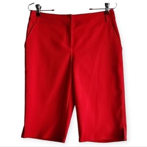 ST. John Women’s Capri Yellow Label  Cotton Blend Pants Sz 4